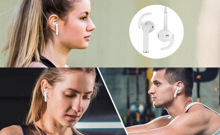 Силіконові завушини New Bee E7 White для AirPods EarPods Earbuds 4 пари (11337812) - фото 3