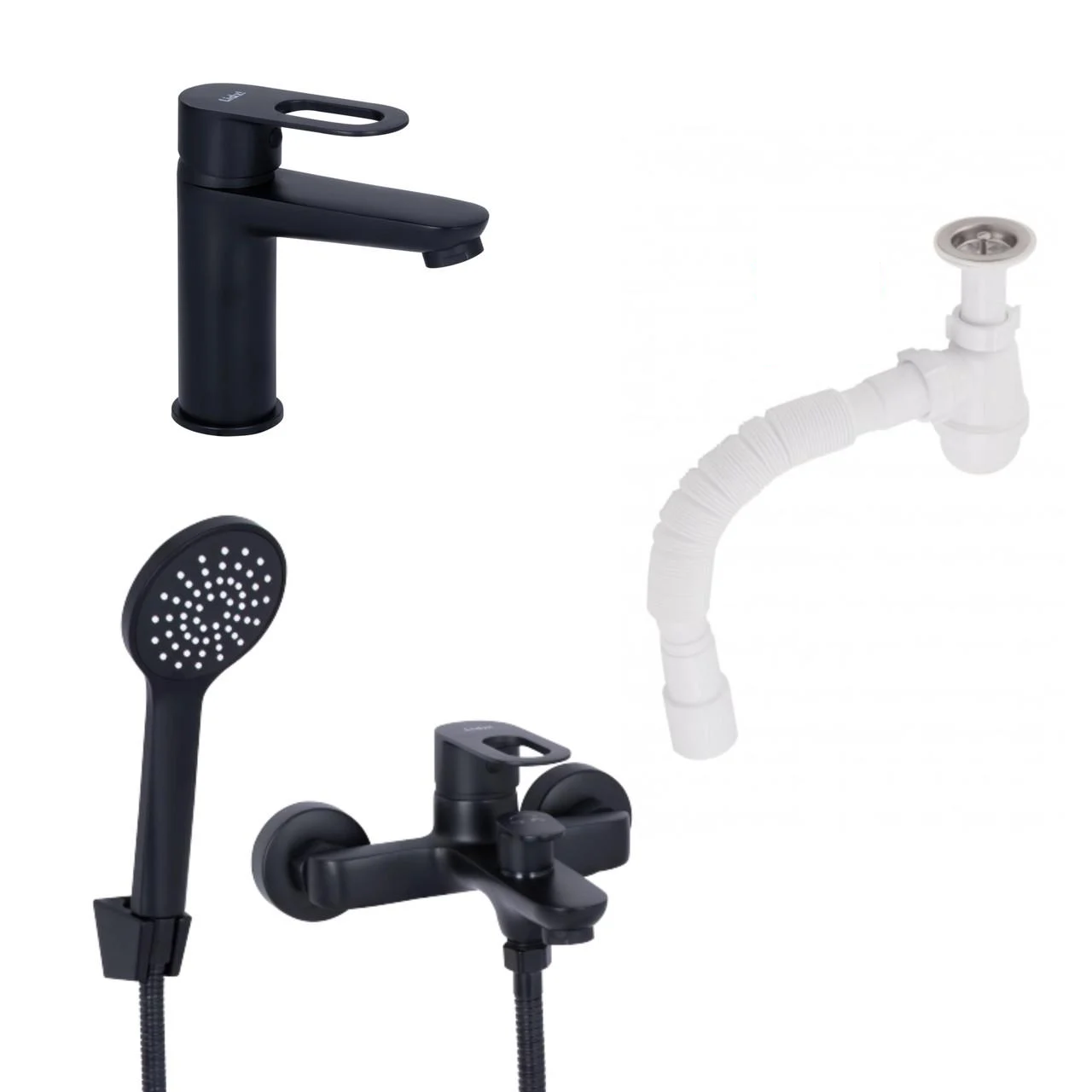 Комплект для ванной Latwa смеситель для раковины LDLAT001BLA45418/смеситель для ванной LDLAT006BLA45419 (2732970680)