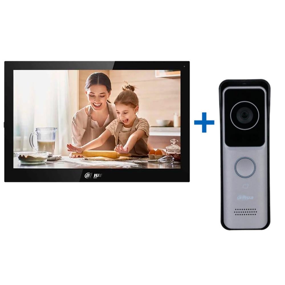 Комплект Wi-Fi видеодомофона Dahua Premium (DHI-VTH5341G-W+DHI-VTO2311R-WP)