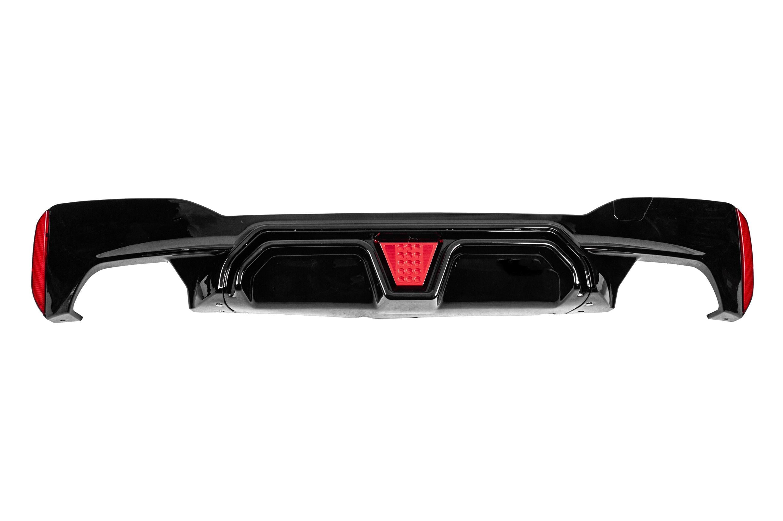 Диффузор заднего бампера GBT CS-Syle LED для M-Sport/M5 F90 для BMW 5 серия G30/G31 2017-2023 гг. abs-пластик Черный (176776)
