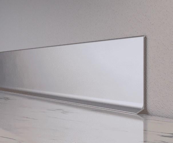 Плинтус алюминиевый накладной анодированный 100х12х2700 мм (21054294)