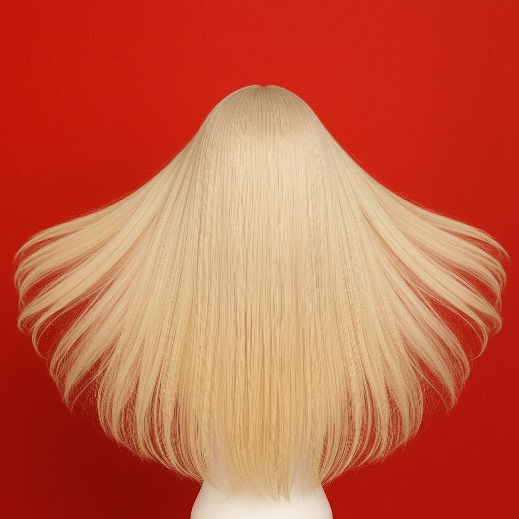 Перука жіноча аніме пряме волосся довга чубчик 70 см Білявий (K0495-7) - фото 2 Перука жіноча аніме пряме волосся довга чубчик 70 см Білявий (K0495-7) - фото 2