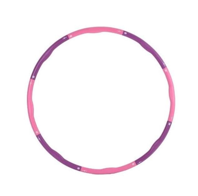 Обруч масажний Hula Hoop hoopomania 1,2 кг Pink/Grey (1617067564)