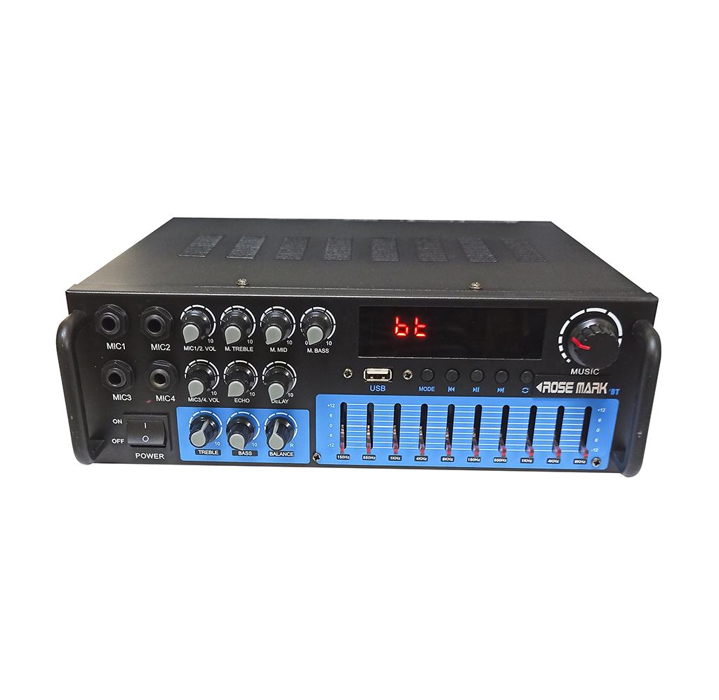 Усилитель звука Rose Mark AV-327BT с блютуз и зквалайзером (30627) - фото 3