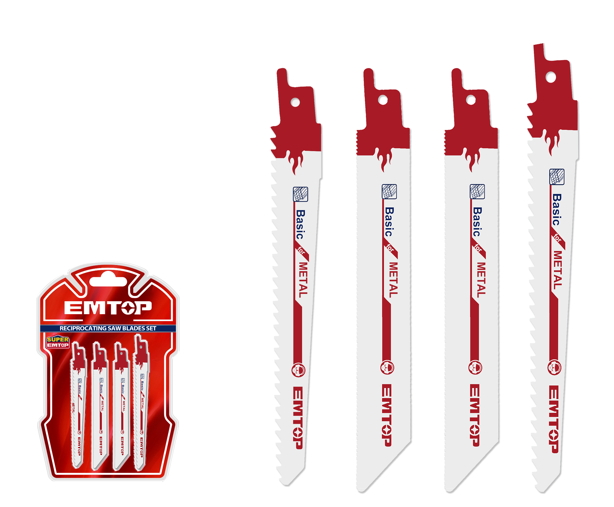 Набір полотен для лобзика EMTOP ESSB1001 10 шт.