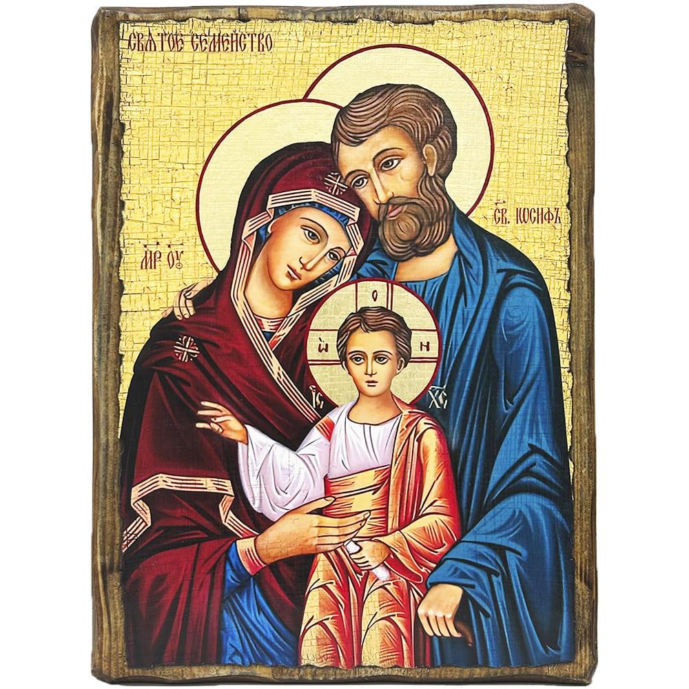 Ікона Святе Сімейство під старовину 13х17 см (1843-1)