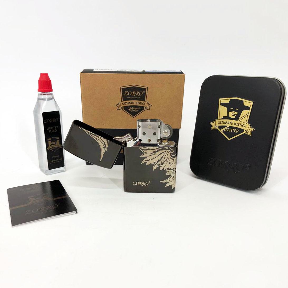 Набор для зажигалки бензиновая Zorro HL-290 Черный (310852) Набор для зажигалки бензиновая Zorro HL-290 Черный (310852)