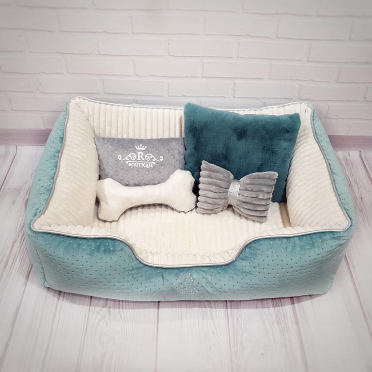 Лежанка для собак Amore mio Cane Брідж Boutique до 16 кг 80х60х23 см (DB-0032) - фото 2