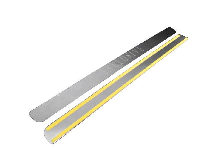 Накладка на задний бампер Натанико для Chevrolet Captiva 2006/2011 нержавеющая сталь 20106