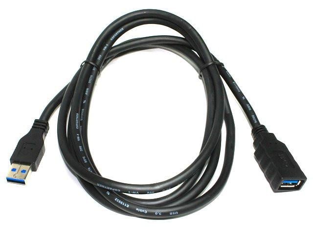 Кабель-удлинитель USB 2.0 AF to AM 4,5 м Black (287334)
