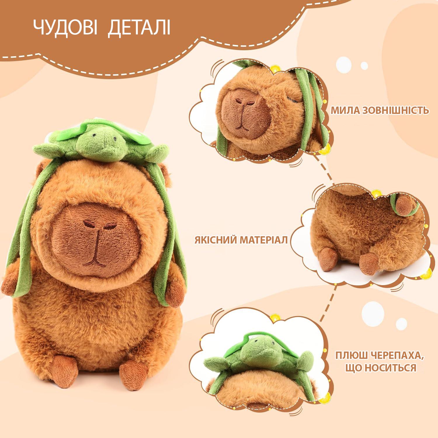 М'яка іграшка Капібара 23 см (20867383) - фото 9