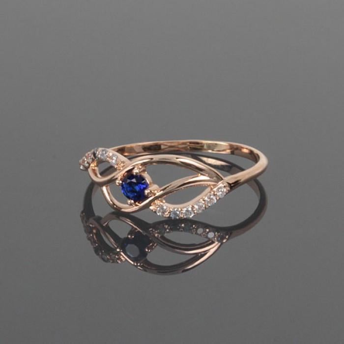 Кільце з червоного золота з фіанітом (2248358849)