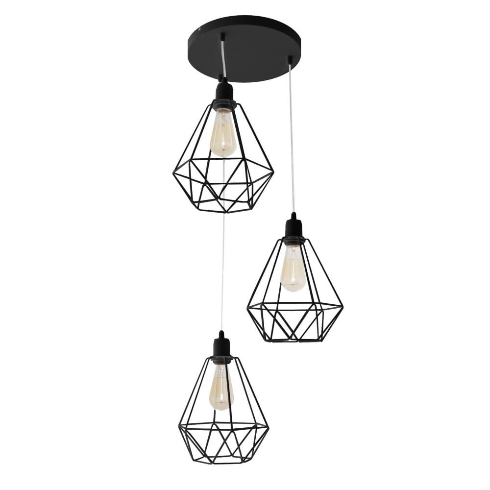 Подвесной светильник Karo 3 Black (PL-0001841 M/BLACK) Подвесной светильник Karo 3 Black (PL-0001841 M/BLACK)