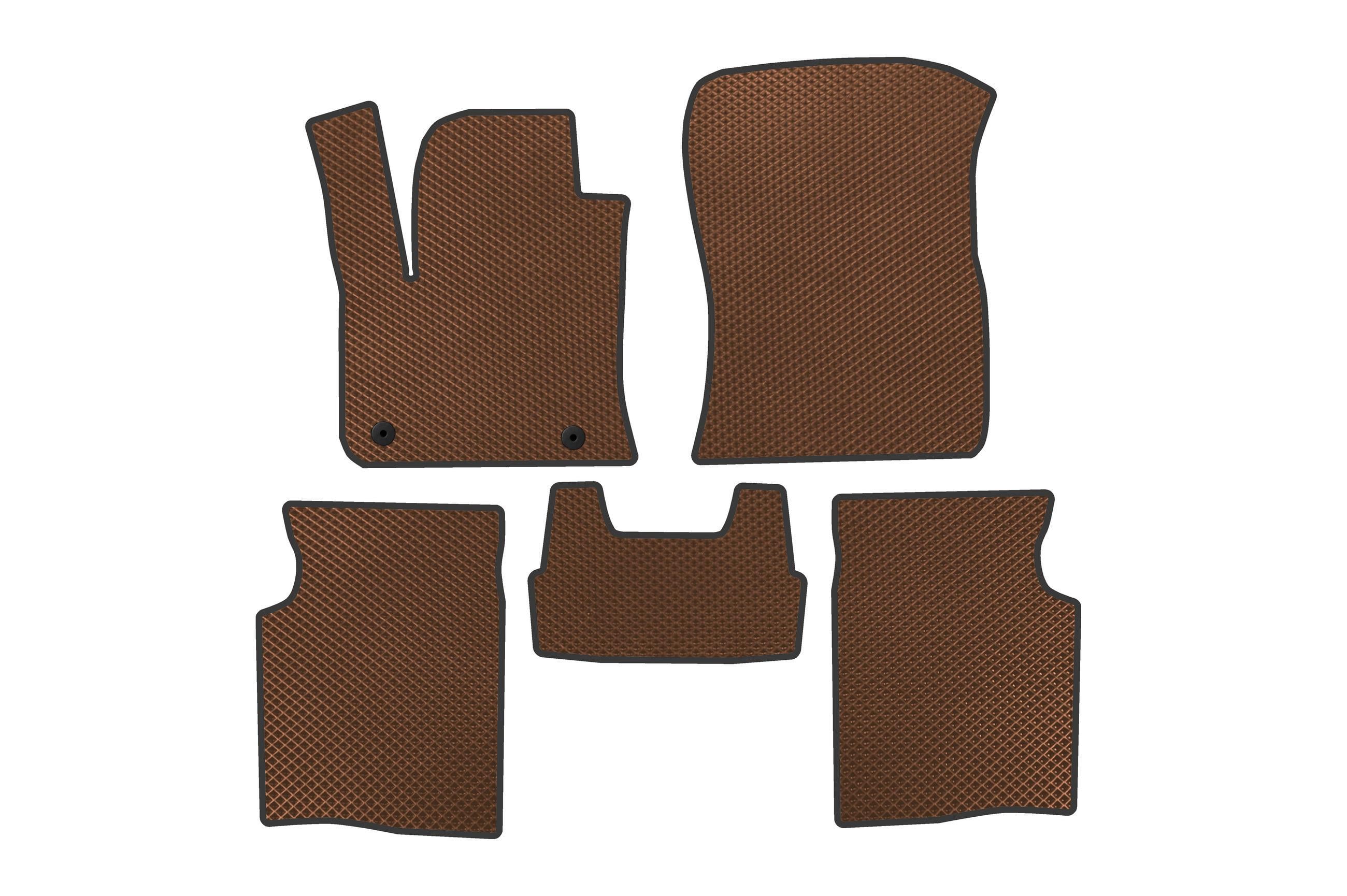 Коврики автомобильные Digital Designs EVA электро для Citroen C4 X/e-С4 X 2022- гг. этилвинилацетат Коричневый (183503)