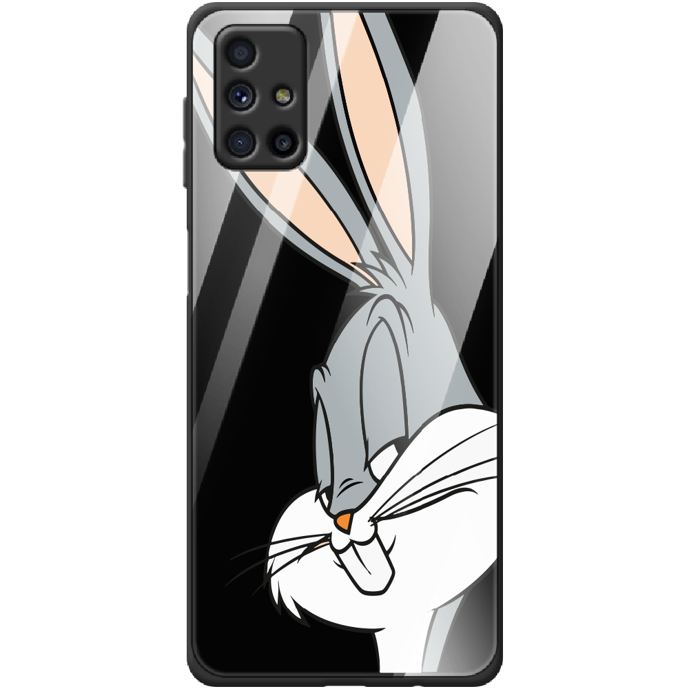 Чехол Boxface Samsung M515 Galaxy M51 Lucky Rabbit Черный силикон со стеклом (40937-bk81-41436)