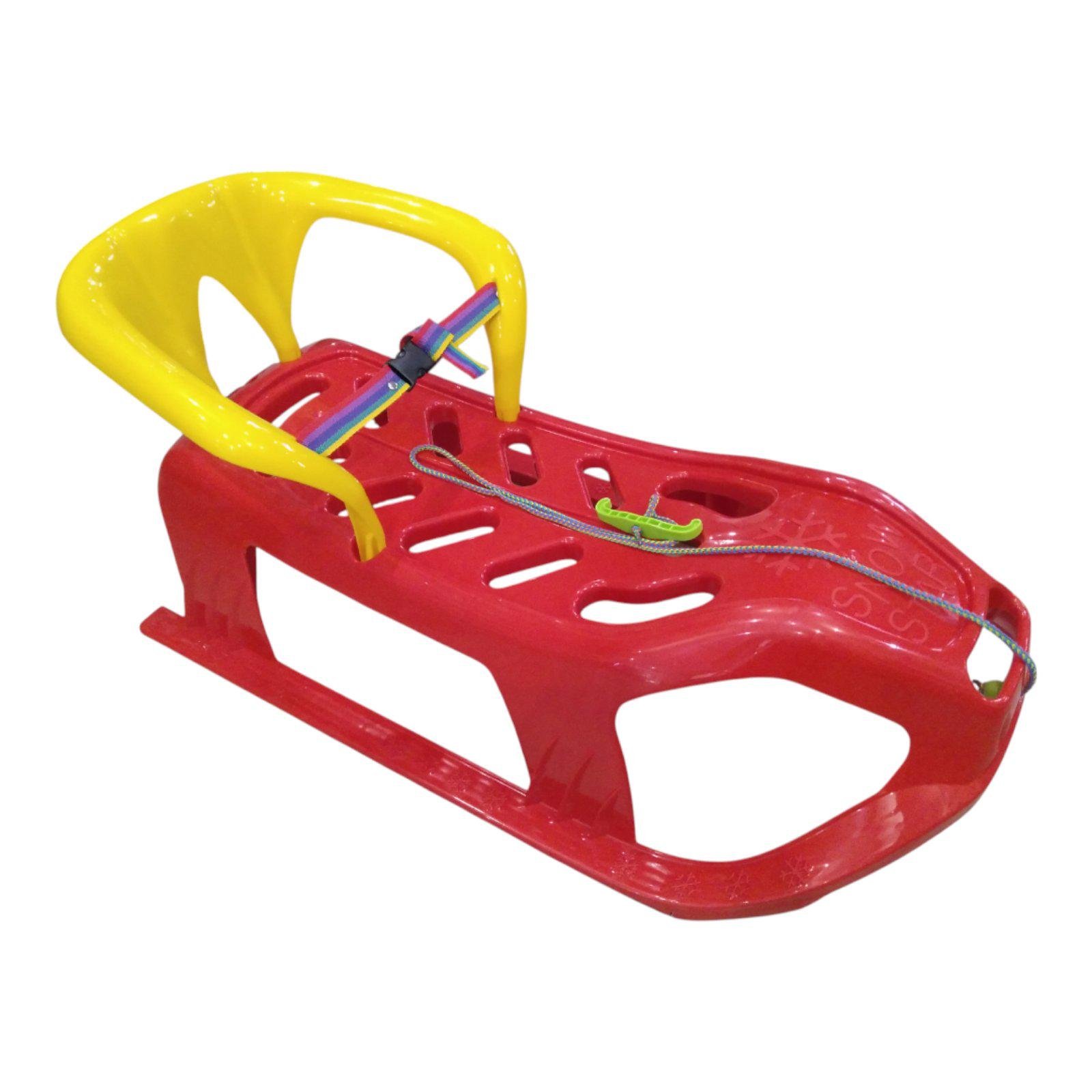 Санки-дитячі зі спинкою Marmat Snow Star Червоний (111) - фото 3