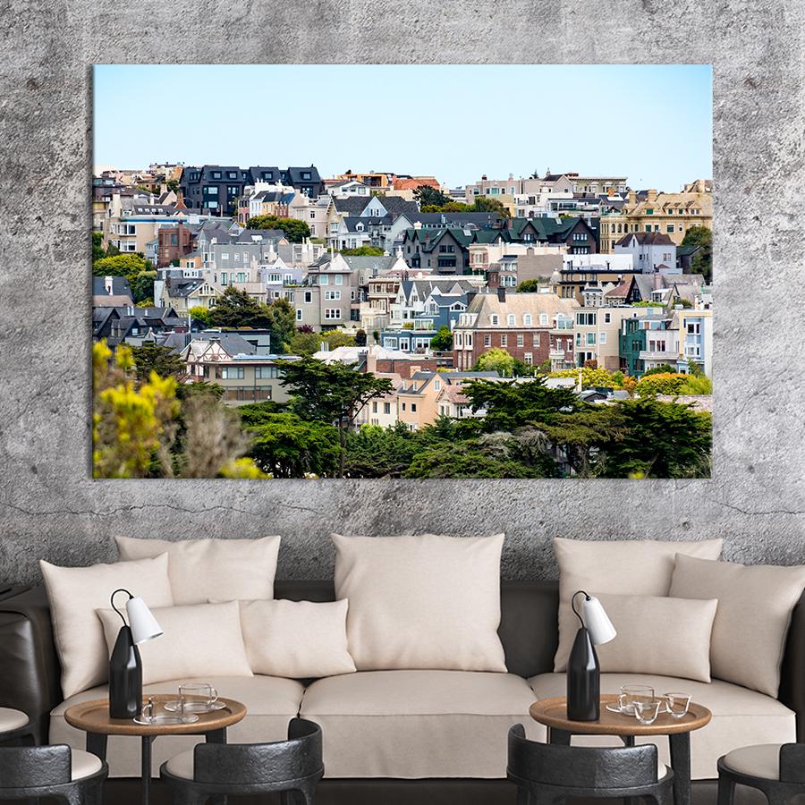 Картина город Панорама Сан-Франциско 51x34 см (A657-1)
