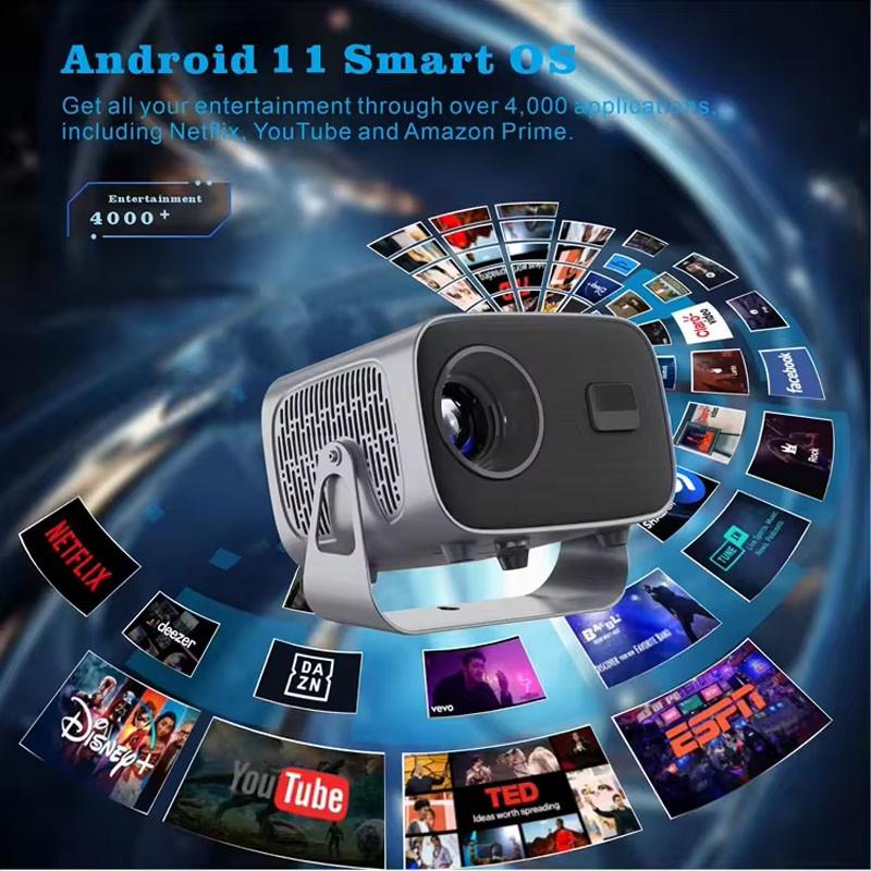 Проектор 4k Android A10 Interactive Game Plus Black (00000071678_1) - фото 7