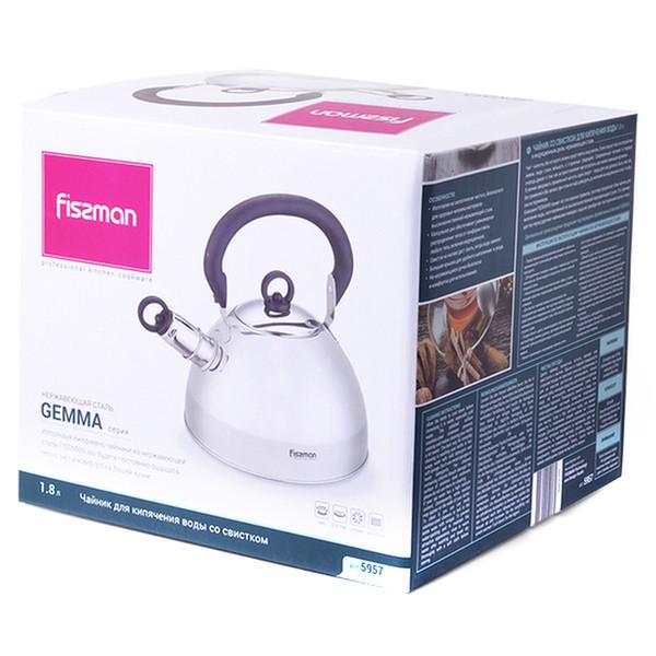 Чайник Fissman GEMMA со свистком 1,8 л (5957) - фото 2 Чайник Fissman GEMMA со свистком 1,8 л (5957) - фото 2