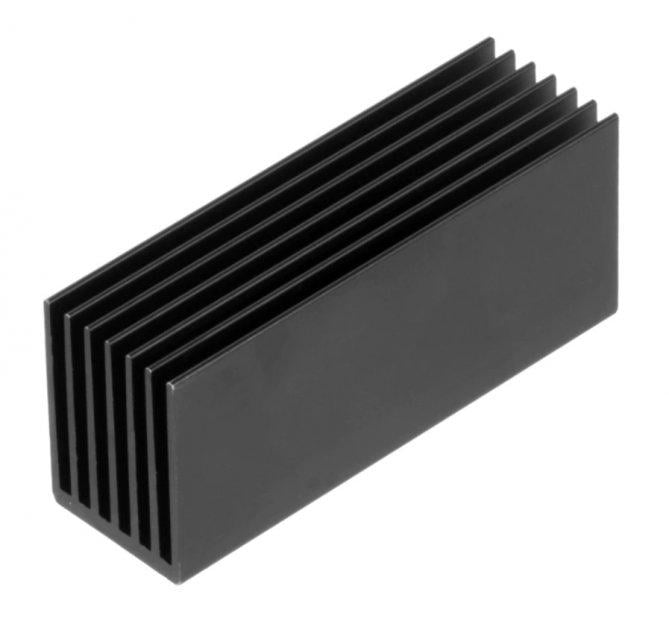 Радіатор охолодження Enokay для M.2 NVMe SSD 2280 70х22х20 мм Black