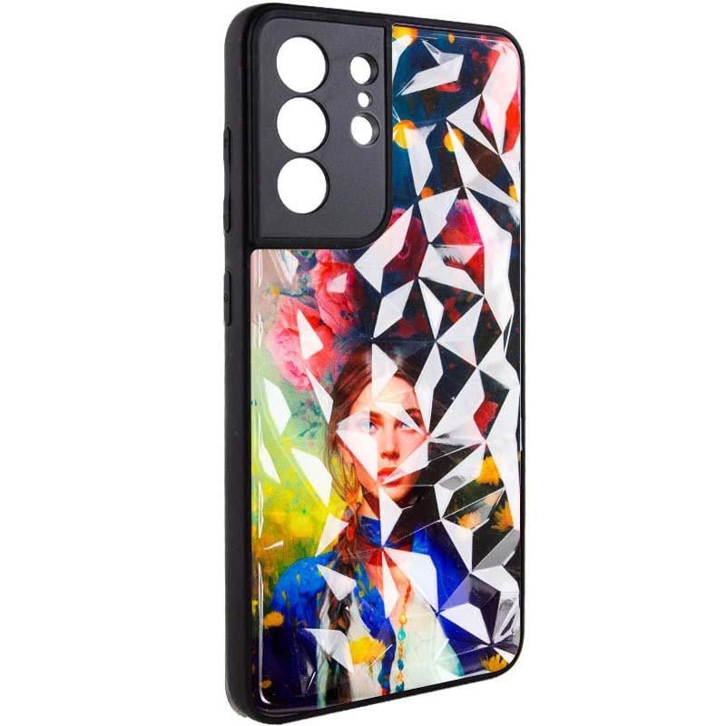 Противоударный TPU+PC Чехол Prisma Ladies для Samsung Galaxy S22 Ultra Peonies