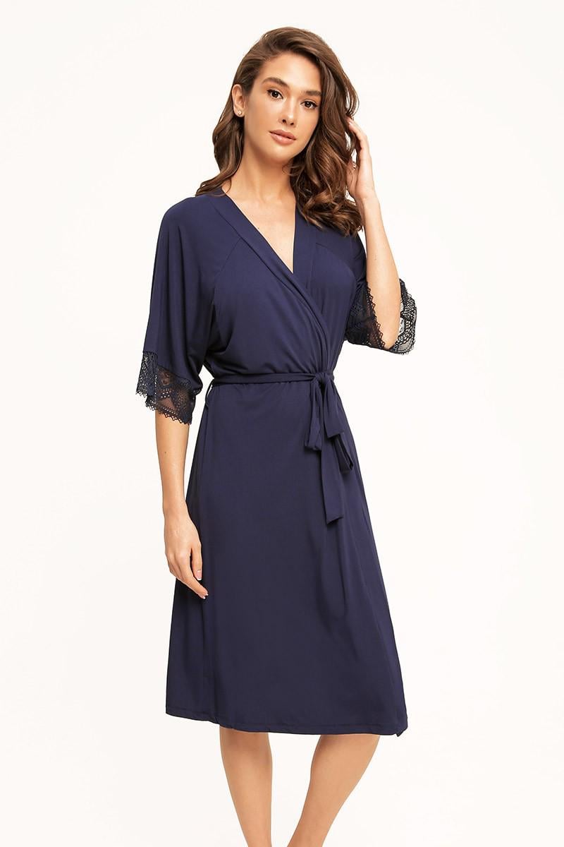 Халат Anabel Arto р. 52 3XL Темно-синий (63353)