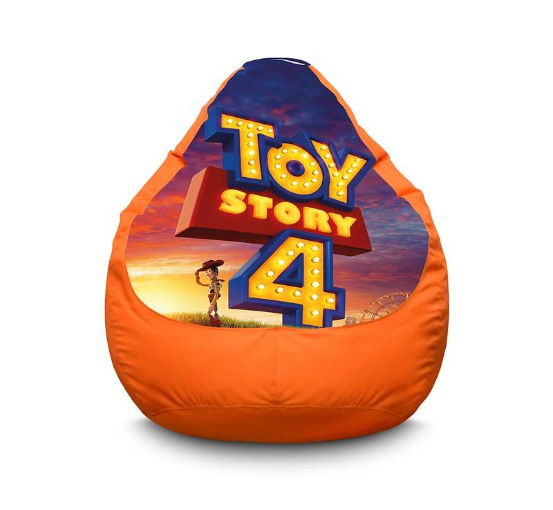Кресло мешок iPuff Toy Story 4 Sheriff Woody Logo Оксфорд XL 80x110 см Оранжевый