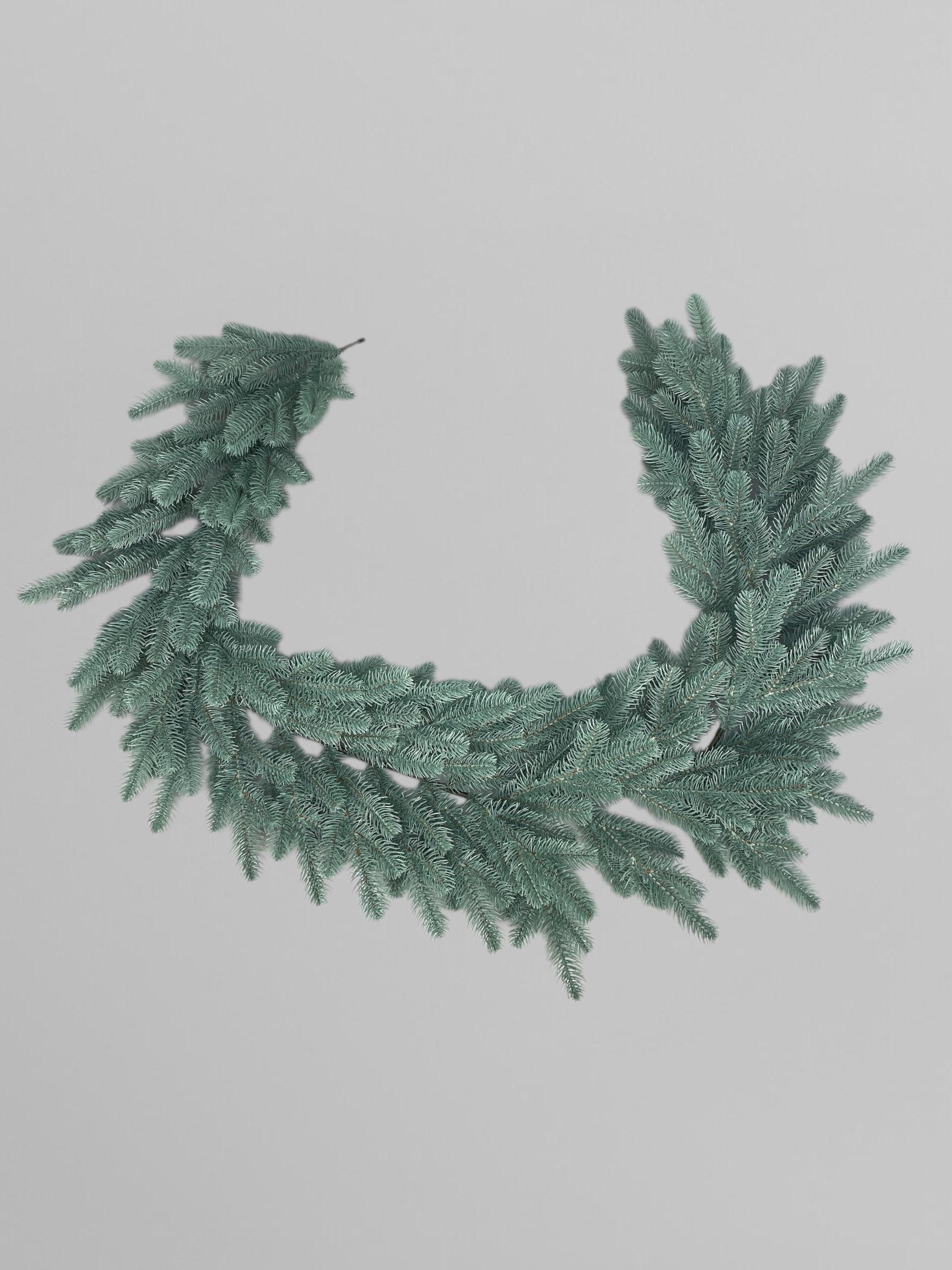 Хвойна гірлянда лита Lux 200 см Блакитний (Н02019)