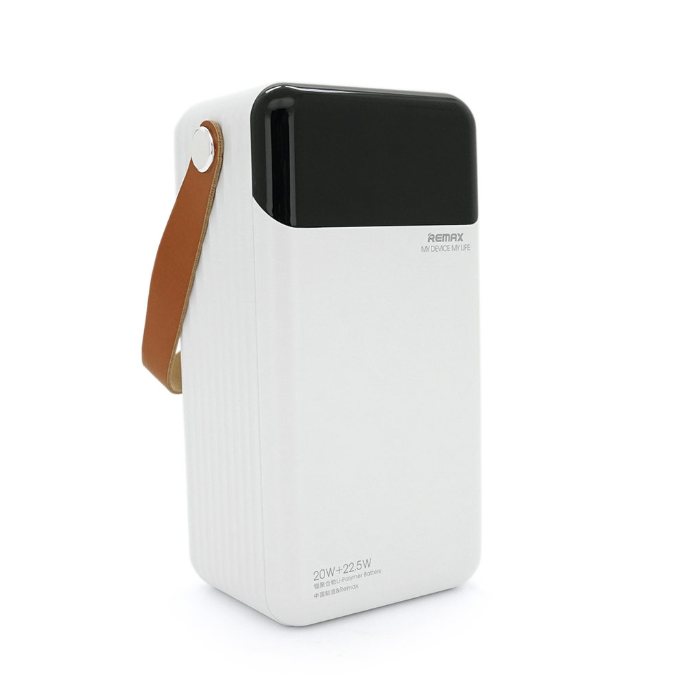 Повербанк Remax RPP-565 60000 mAh 2USB+Type-C+Lightning QC/PD 22,5W Black/White (YUT_V9890)