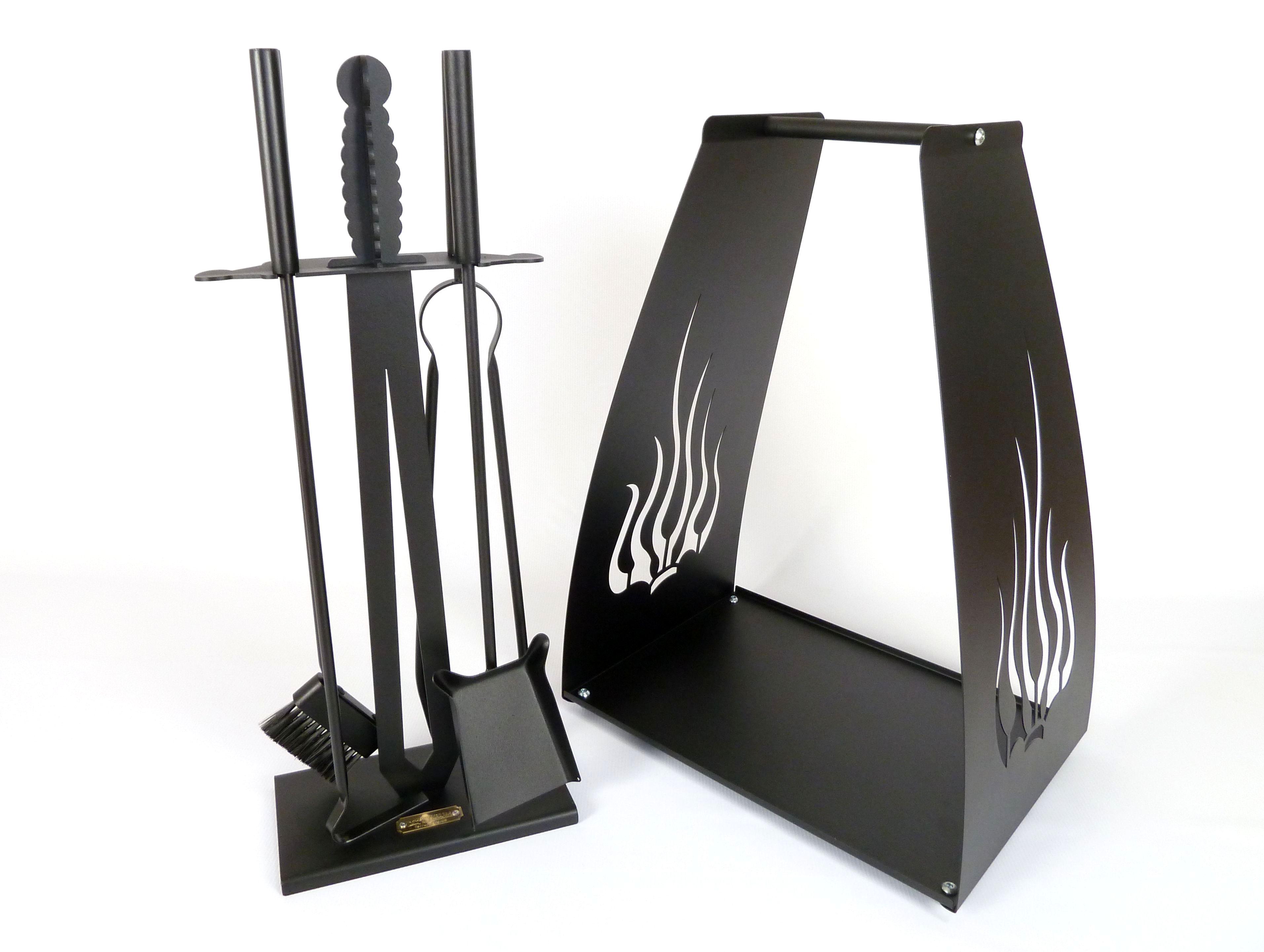 Каминный набор Экскалыбур и корзина для дров Пламя (833)