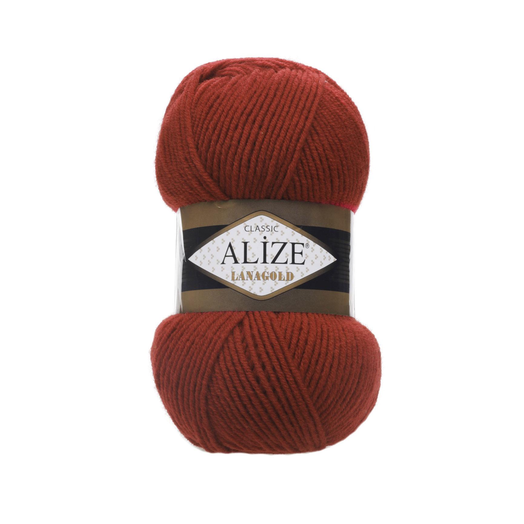 Пряжа Alize Lana Gold 36 Терракот (5838)