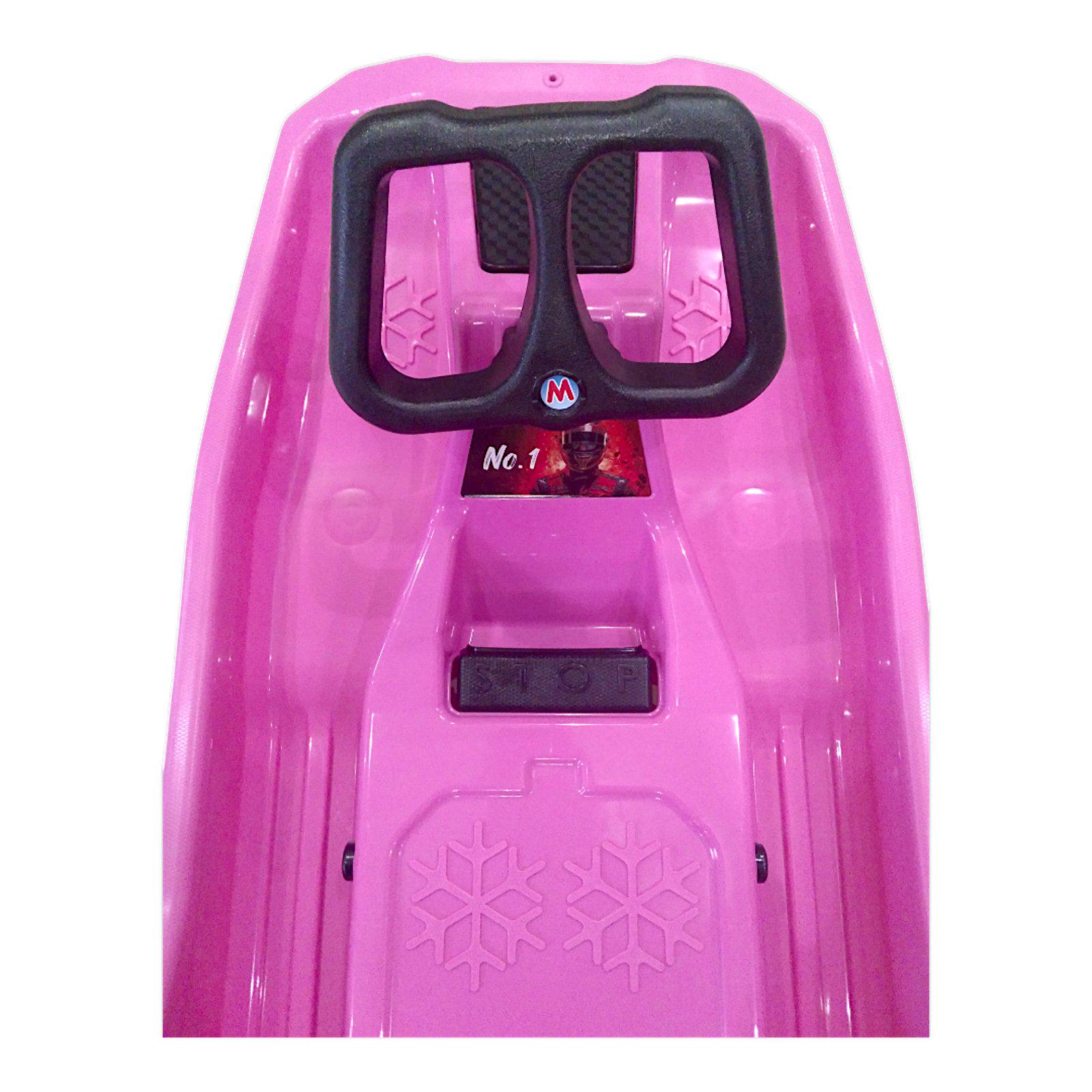 Санки з кермом Marmat №1 Рожевий (17226) - фото 4 Санки з кермом Marmat №1 Рожевий (17226) - фото 4