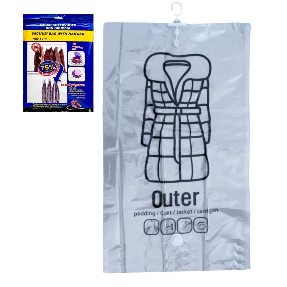 Вакуумний пакет для одягу з вішалкою R26101-L L 67х110 см