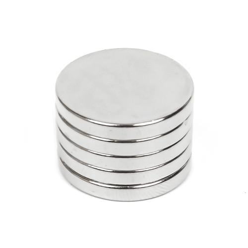 Комплект сильних круглих сильних неодимових магнітів 20x3 мм N35 10 шт. Silver (285768) Комплект сильних круглих сильних неодимових магнітів 20x3 мм N35 10 шт. Silver (285768)