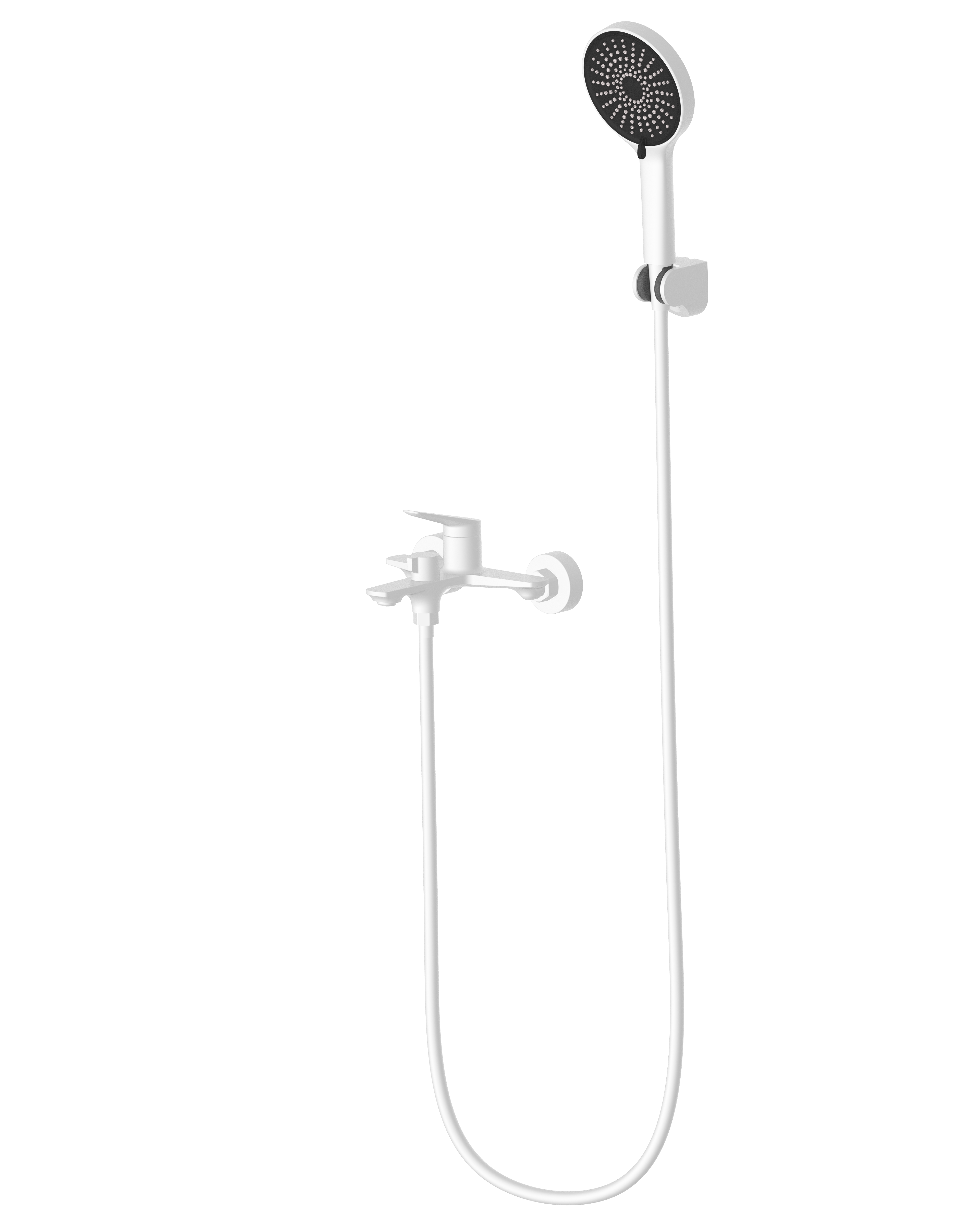 Змішувач для ванни в комплекті FADO Garda d 30 мм Білий матовий (FD-MIX0502W)