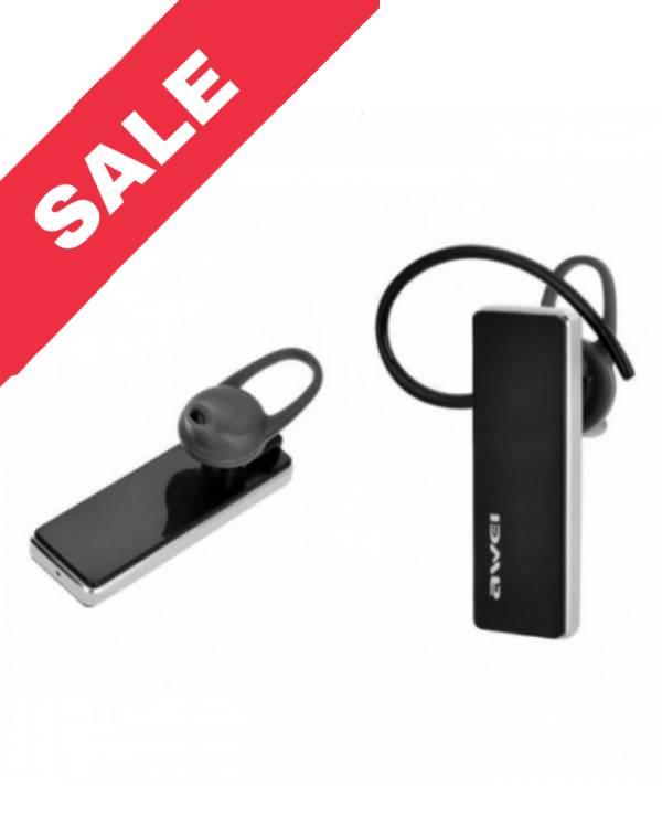 Bluetooth-гарнитура Awei A850BL 4.1 микрофон аккумуляторная 100 mAh до 4 ч 10 м 49x17x20 мм 7 г Black (3511369) - фото 8