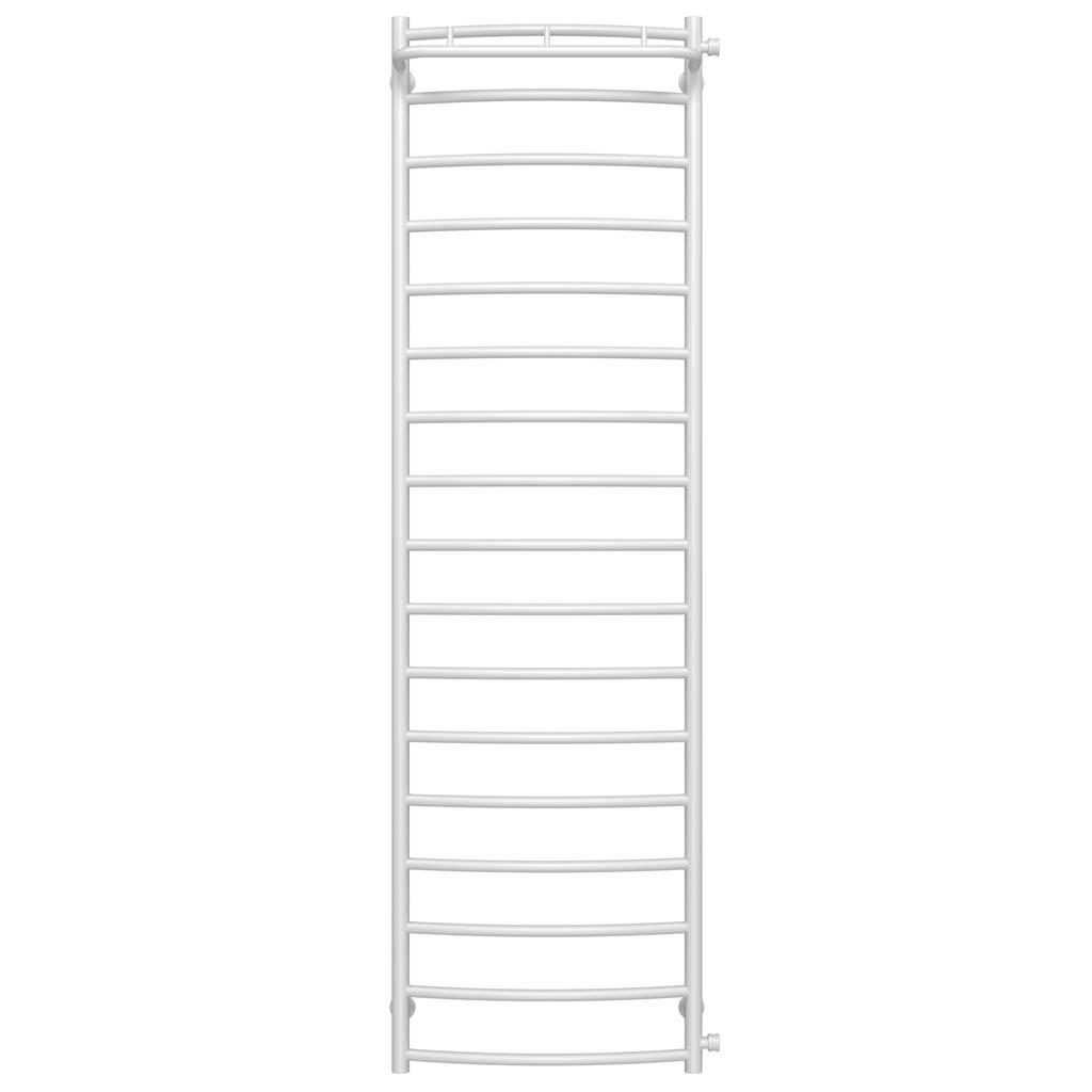 Полотенцесушитель водяной Deffi Классик N П17 боковое правое подключение нержавеющая сталь 500х1800 мм Белый (C.KN.180.50.17.W.C)