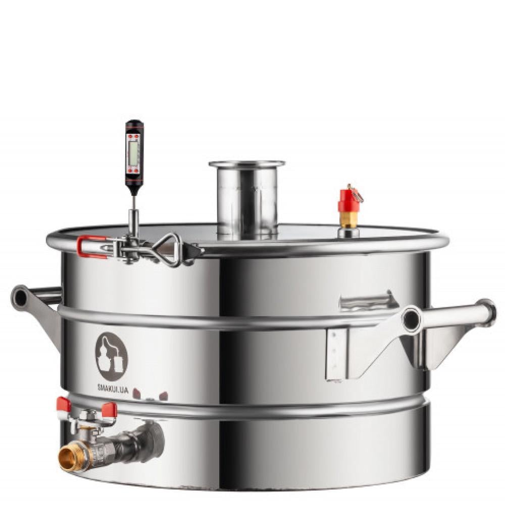 Куб перегонный Смакуй с открытой крышкой кламп 15 л (897436)
