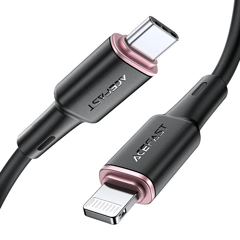 Кабель дата Acefast MFI C2-01 USB-C to Lightning 1,2 м Black (00000065915_1) - фото 2 Кабель дата Acefast MFI C2-01 USB-C to Lightning 1,2 м Black (00000065915_1) - фото 2