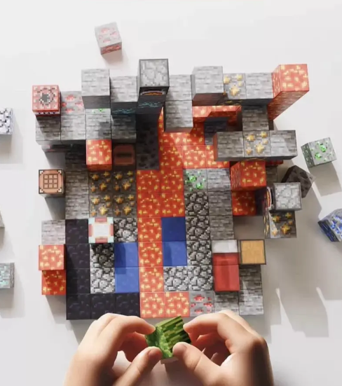 Конструктор магнітний майнкрафт Magnetic Cube сакура біля озера 224 дет. (10366) - фото 4