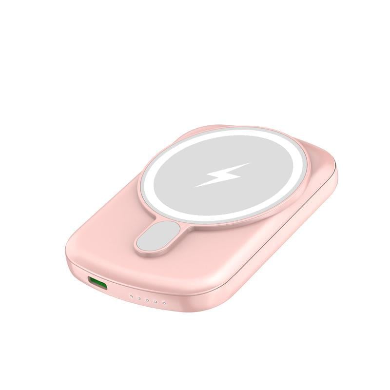 Повербанк MagSafe Wireless JYD-PB16 10000 mAh Type-c Qi 15 20 Вт PD QC Pink (536065)