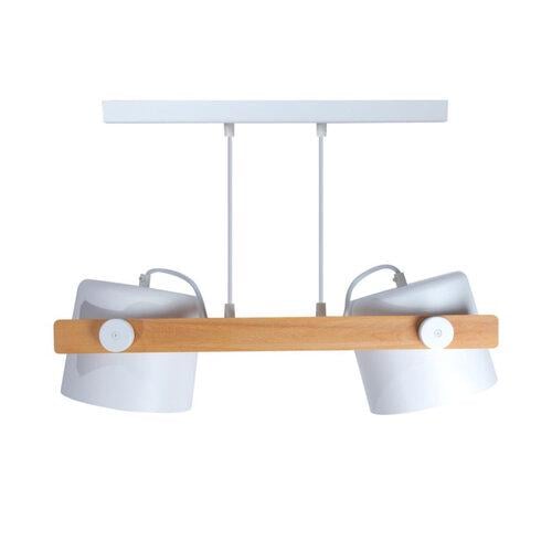 Подвесной светильник ETRON UrbanWood E27 2x40 Вт Натуральный/Белый (1-EDR-7411) - фото 1