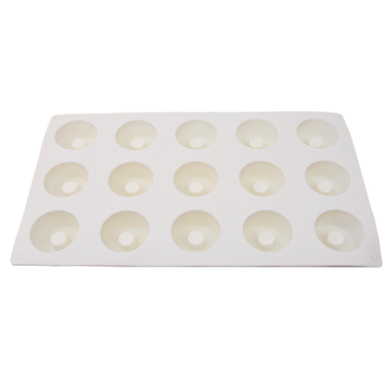 Форма силиконовая для эвроторта Круги 29х17 см 15 шт. (2356744487) - фото 3