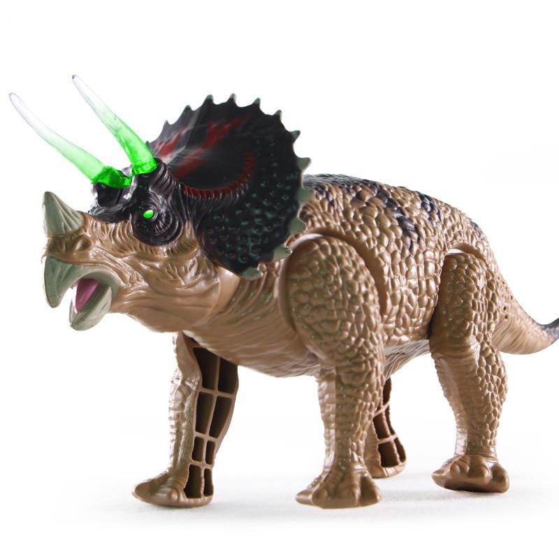 Игровая фигурка WenSheng Triceratops трицератопс со световыми и звуковыми эффектами Коричневый (SUN3454)