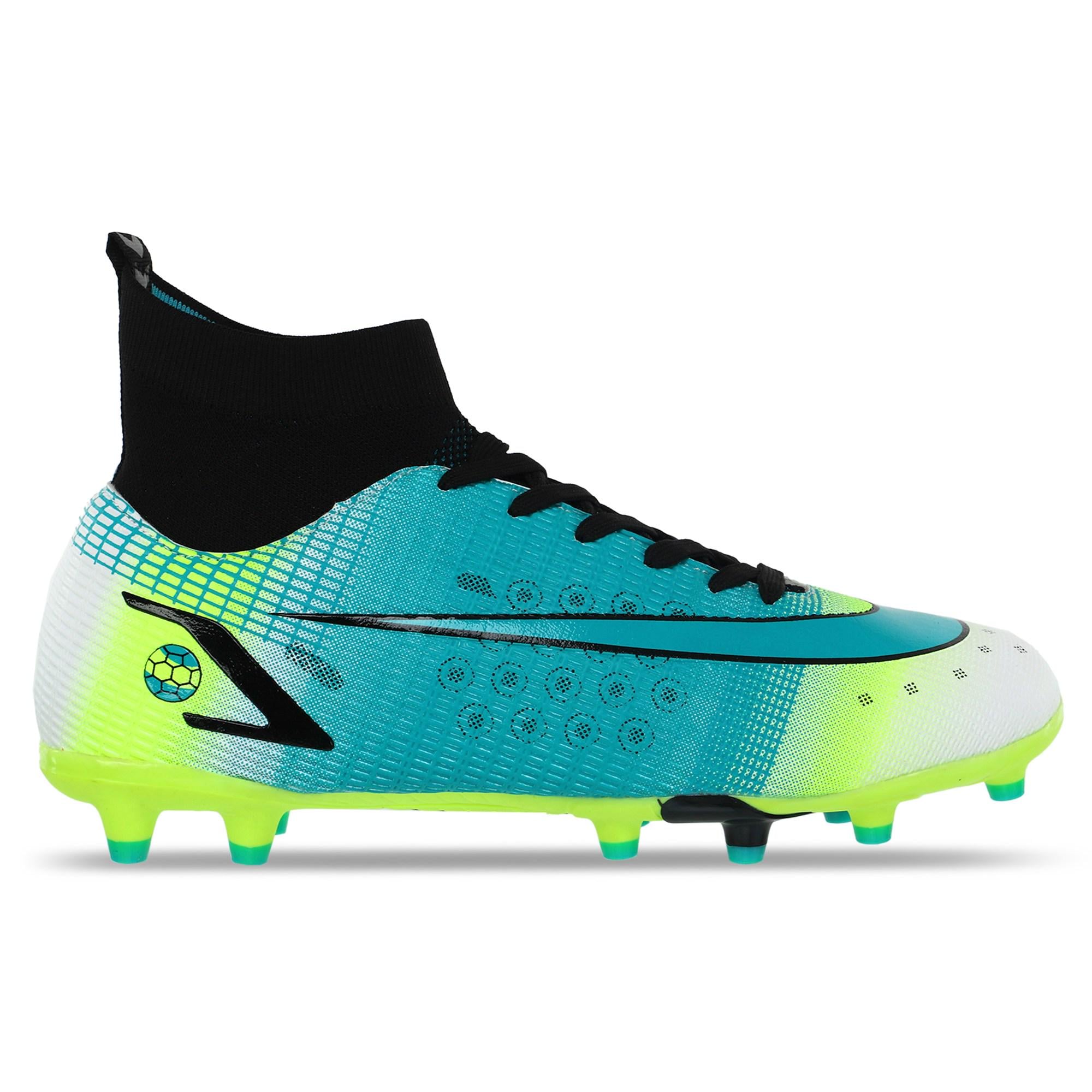 Бутсы футбольные LIJIN 209-1-3 р. 44 Лимонно-голубой