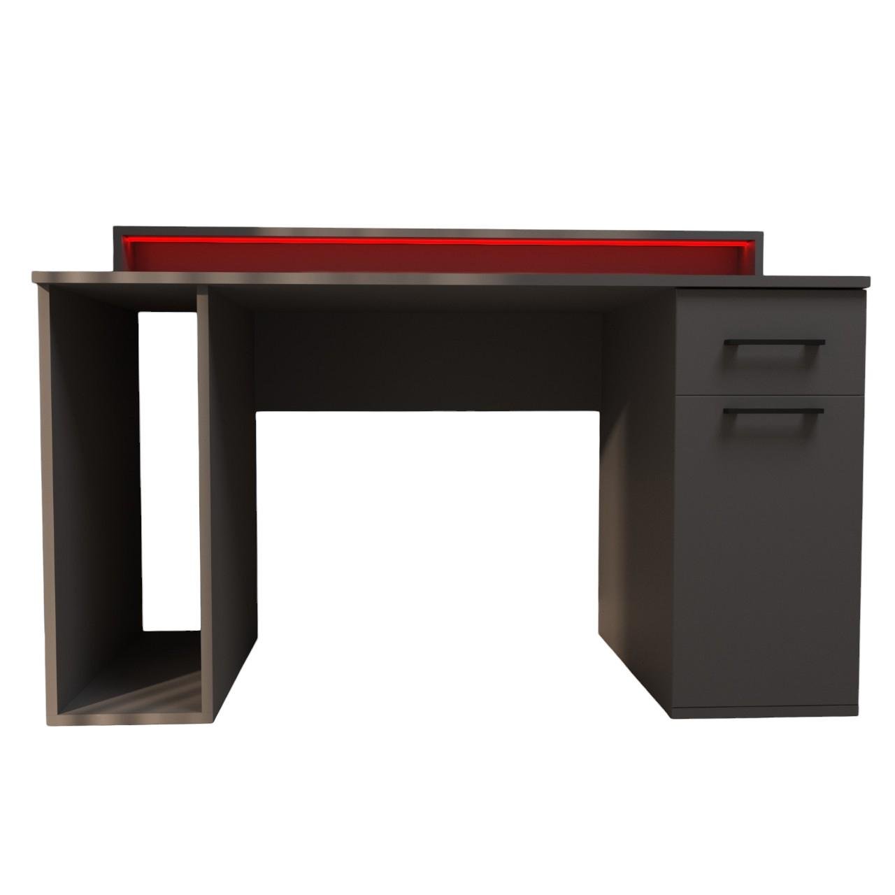 Компьютерный стол Mebellini Комбо MODERN 1550х710/860х600 мм Антрацит (арт.SKEP1000-069) - фото 5 Компьютерный стол Mebellini Комбо MODERN 1550х710/860х600 мм Антрацит (арт.SKEP1000-069) - фото 5