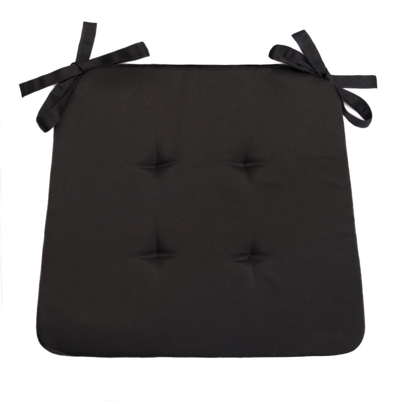 Подушка для стула 32х38х2 см Черный (1661831546)