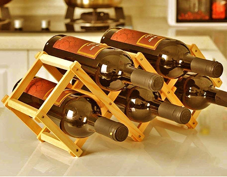 Полка для вина настольная Лилиан 3 Карри (Впс-300803)