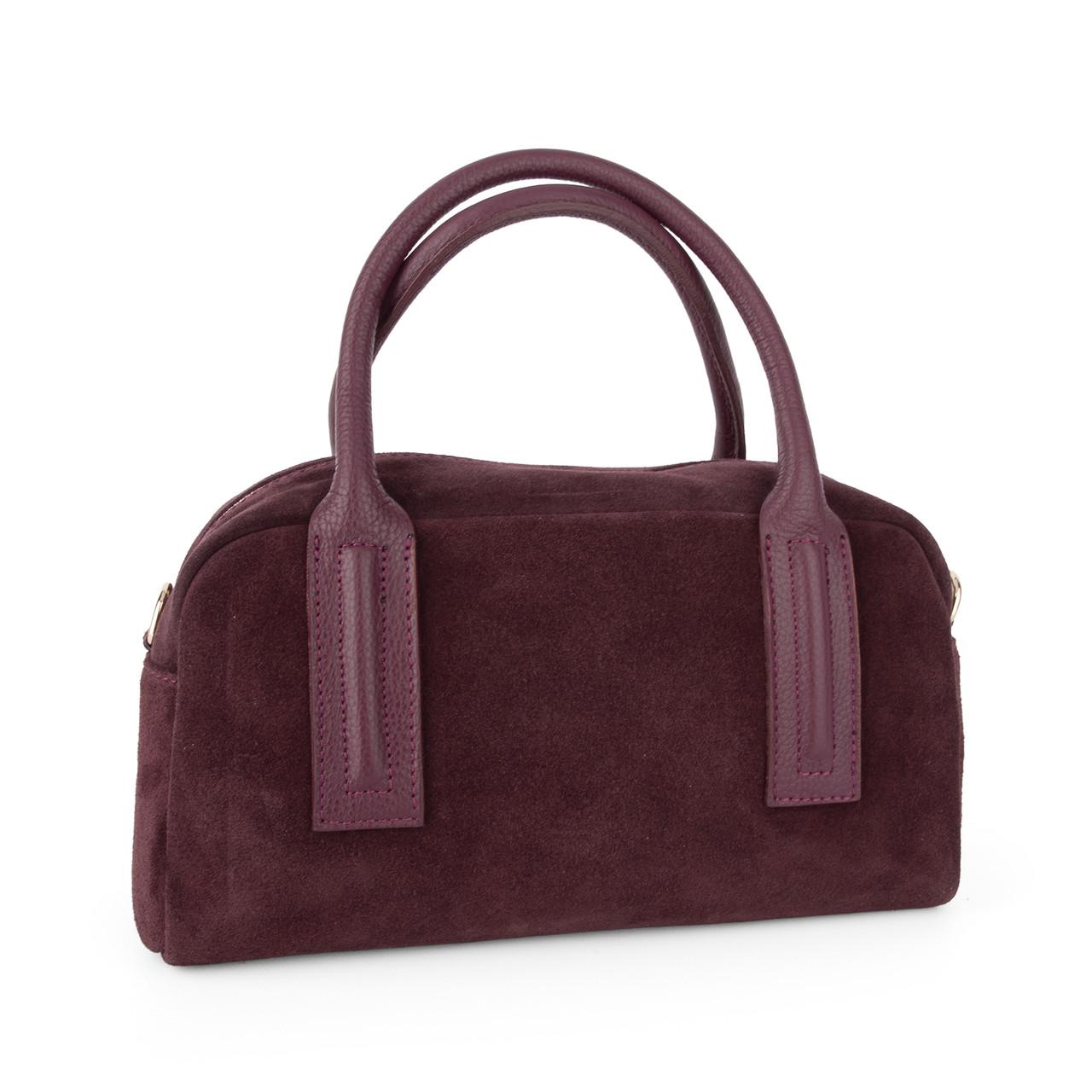 Женская сумка замшевая Virginia Conti 03972 с ручками Винный (2791339532)