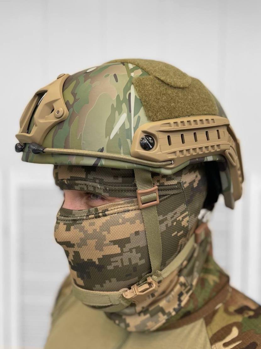 Шолом балістичний FAST Helmet 1 клас захисту ДСТУ рівня NIJ IIIA Multicam